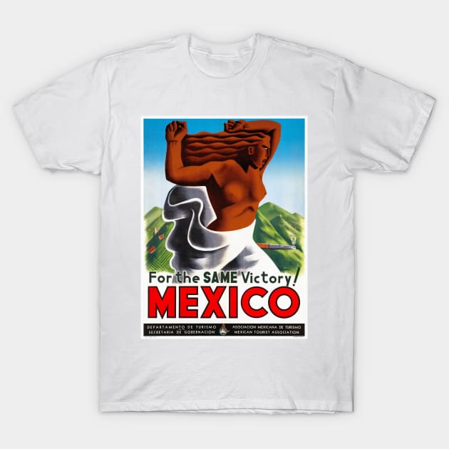 Vintage Travel Poster Mexico for the same victory T-Shirt by vintagetreasure